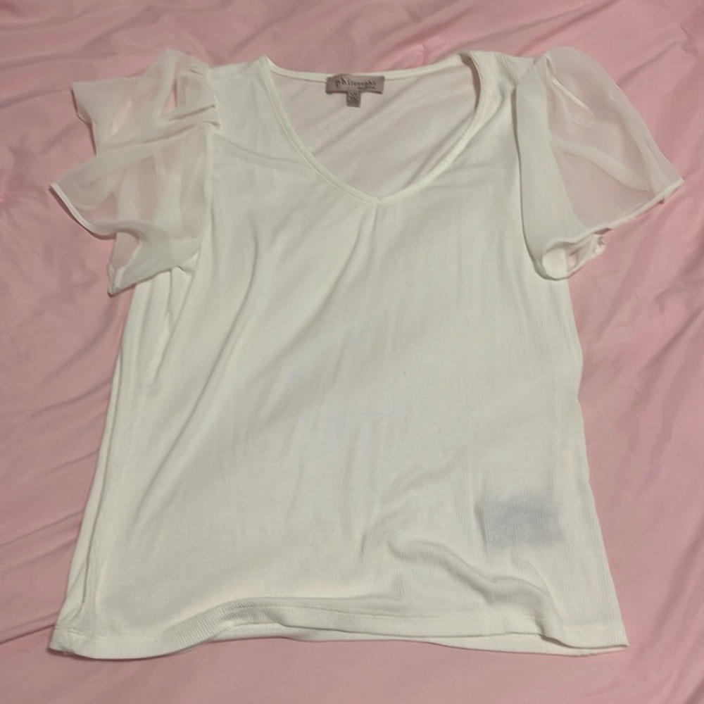 philosophy womens white t shirt